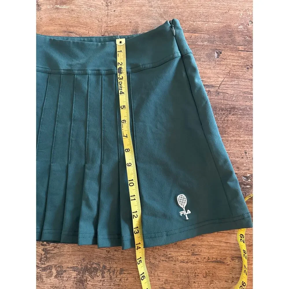 Vintage Fila green pleated tennis skirt  Small